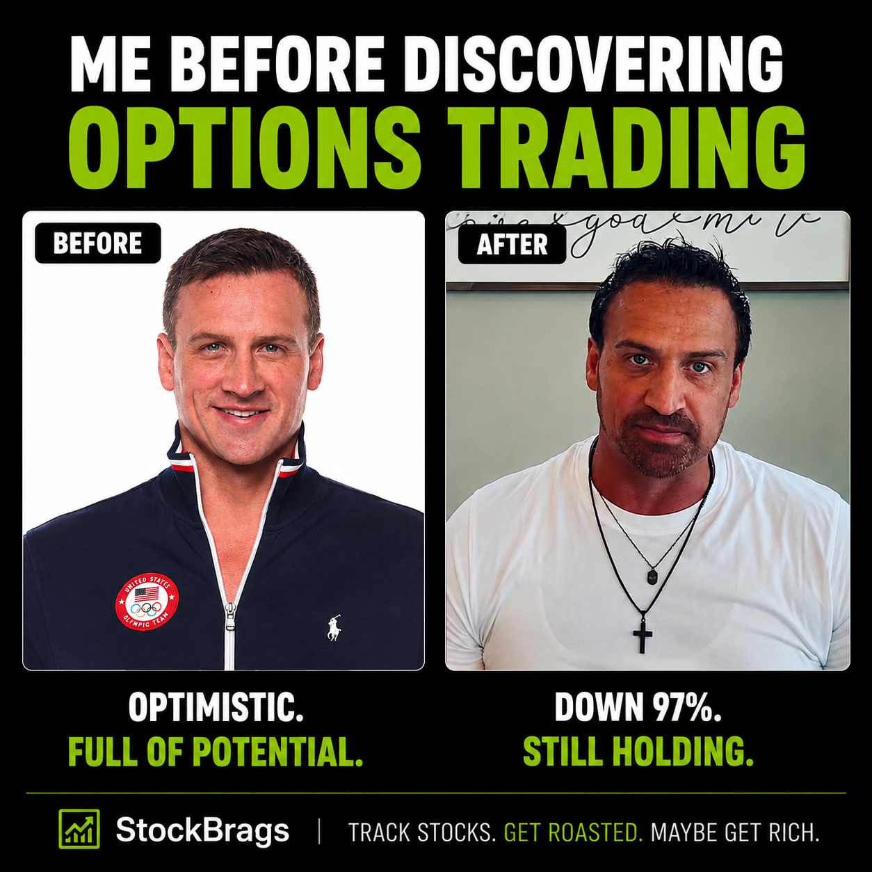 StockBrags options trading meme